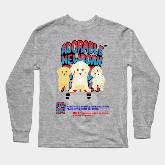 ADORABLE NEWBORN BABY PUPPIES - Game Meme Long Sleeve T-Shirt by Dorablenewborn1